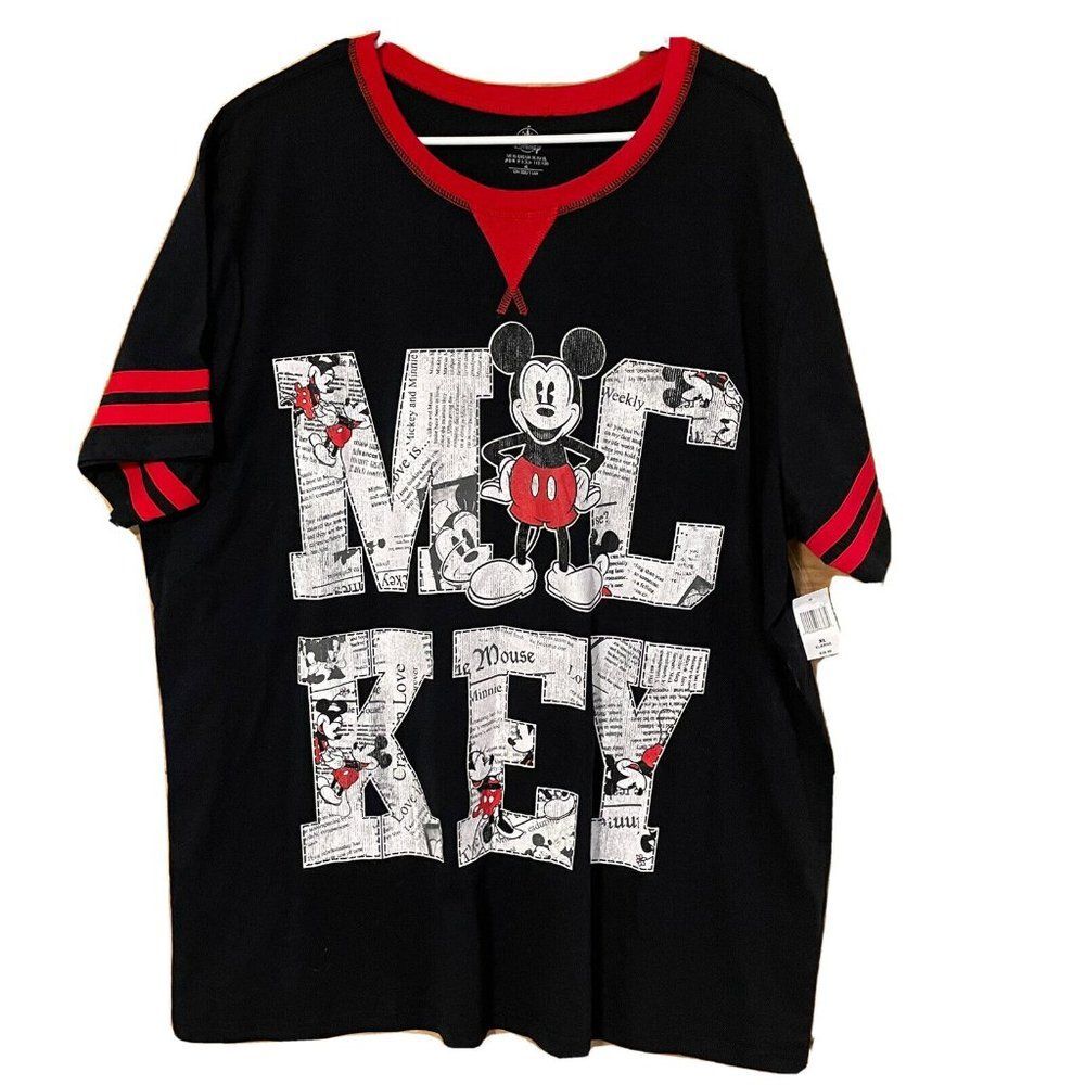 NWT Disney parks unisex xl t shirt Mickey Minnie mouse black Red $37
